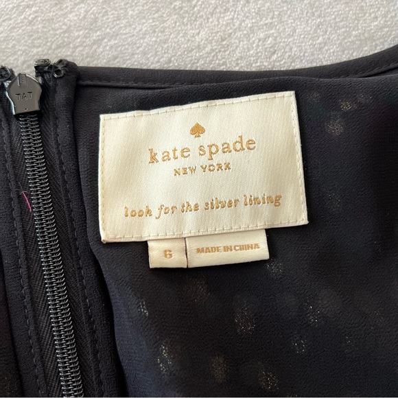 Kate Spade Metallic Polka Dot Mini Dress in Make Magic - Picture 8 of 12